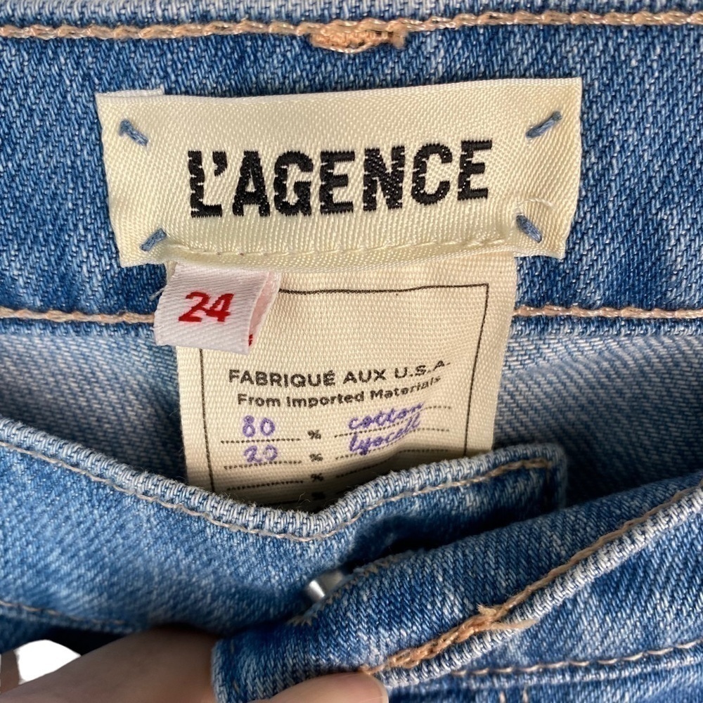 L’’AGENCE Bridget High Rise Straight Boyfriend Cut Jean Sz 24 - Picture 7 of 10